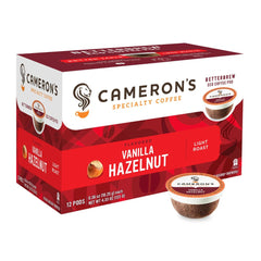 Camerons Coffee - Coffee Vanilla Hazelnut Single Serve Pods 4.33 OZ - Pack of 6