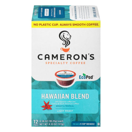 Cameron Coffee - Hawaiian Blend Single Serve Pods 12 Ct 4.33 OZ - Pack of 6