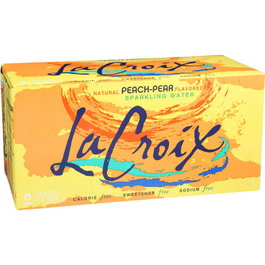 LA CROIX - Sparkling Water, Peach-Pear 96FO ( Pack of 3)