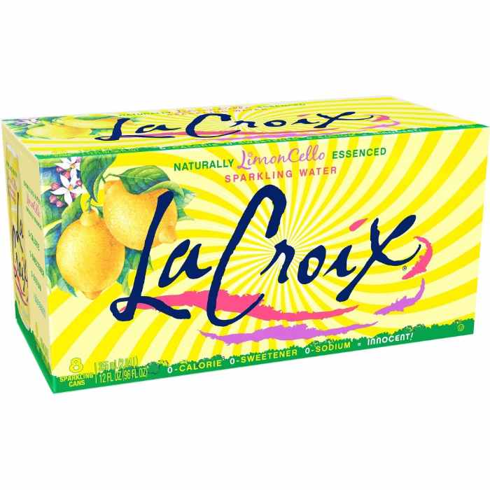 LA CROIX - Sparkling Limoncello Water 8-Pack 96FO ( Pack of 3)