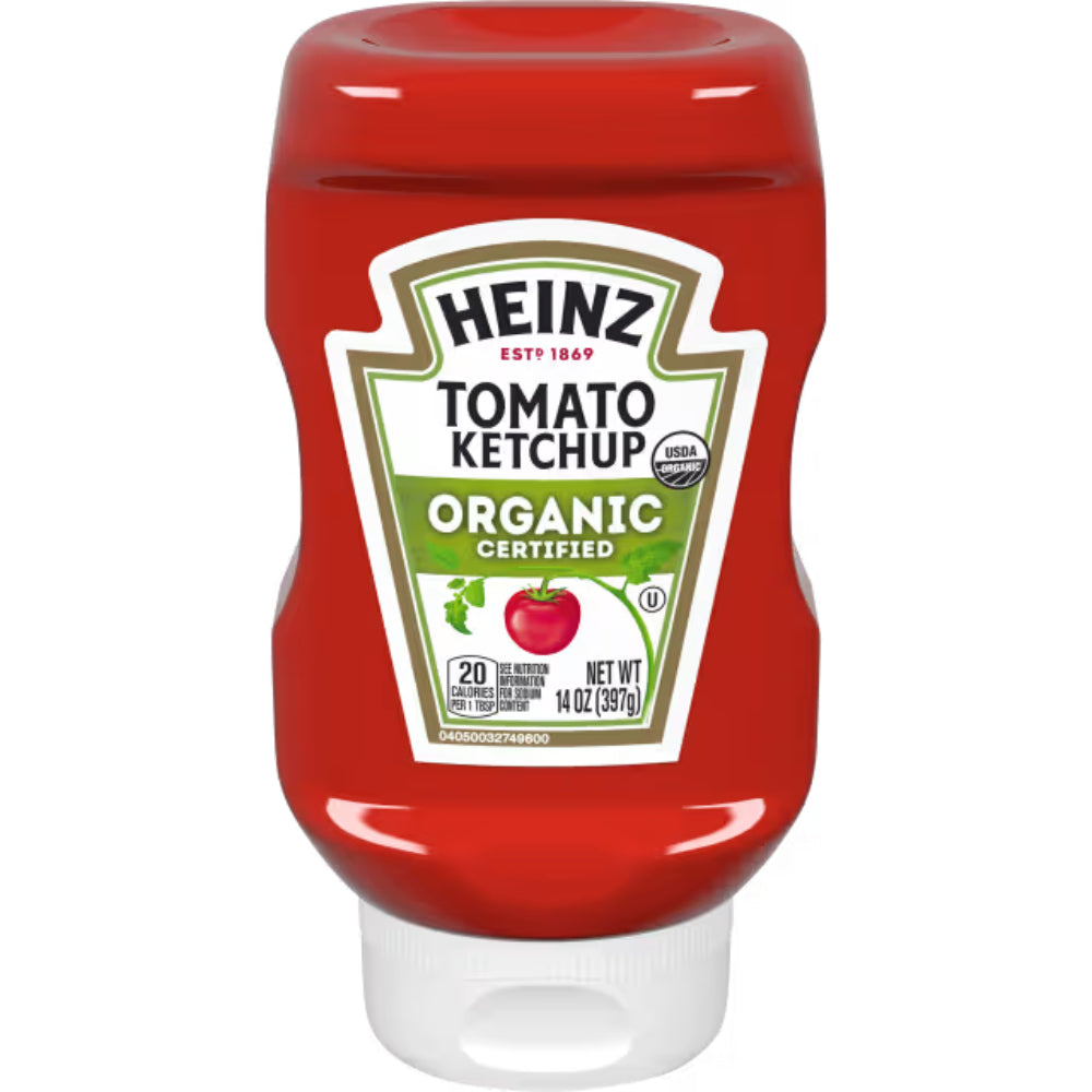 HEINZ - Organic Tomato Ketchup 14OZ ( Pack of 6)