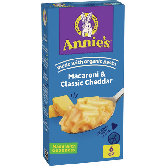 ANNIES HOMEGROW - Macaroni and Cheese Classic Mild Cheddar 6OZ ( Pack of 12)