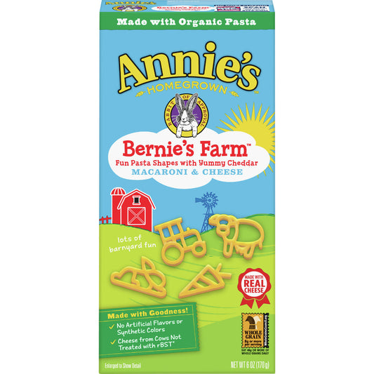 ANNIES HOMEGROWN - Bernie's Farm Macaroni & Cheese 6OZ ( Pack of 12)