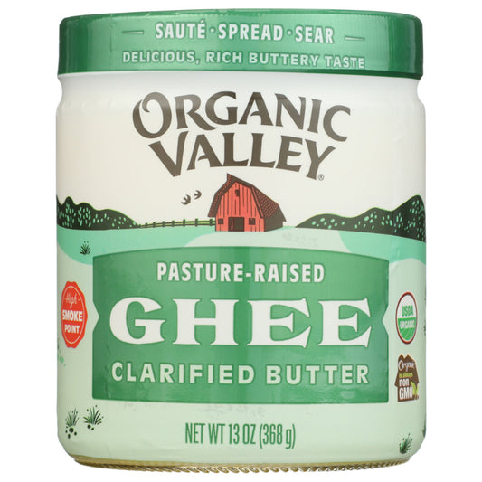 ORGANIC VALLEY - Pasture-Raised Ghee Clarified Butter 13OZ ( Pack of 12)