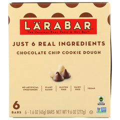 LARABAR - Chocolate Chip Cookie Dough Larabar 6-Pack 9.6OZ ( Pack of 8)