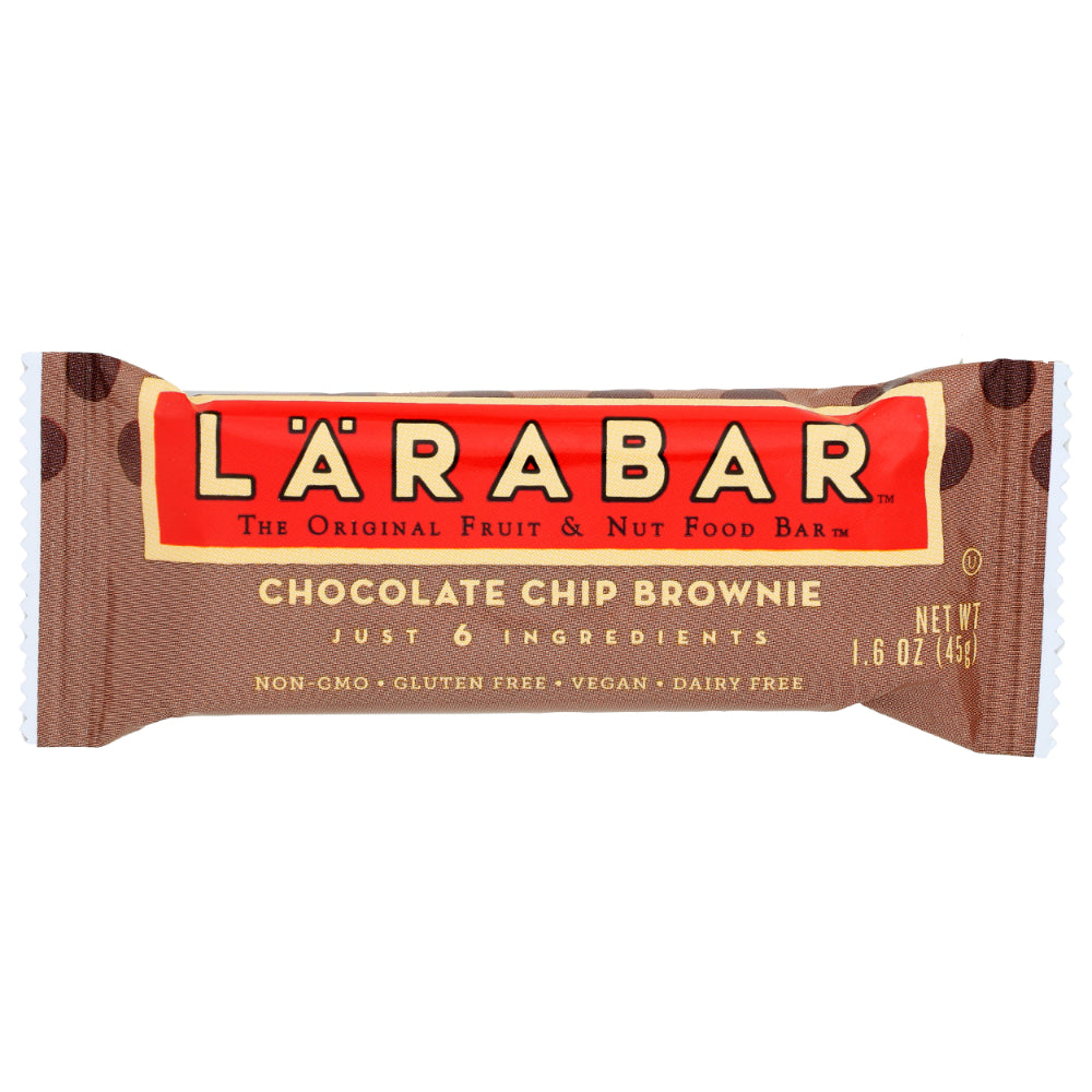 LARABAR - Chocolate Chip Brownie Bar 1.6OZ ( Pack of 16)