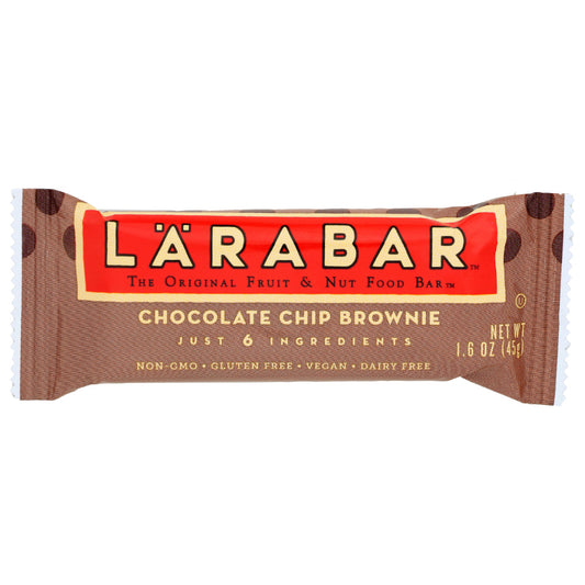 LARABAR - Chocolate Chip Brownie Bar 1.6OZ ( Pack of 16)