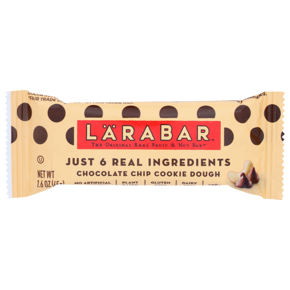 LARABAR - Chocolate Chip Cookie Dough Bar 1.6OZ ( Pack of 16)