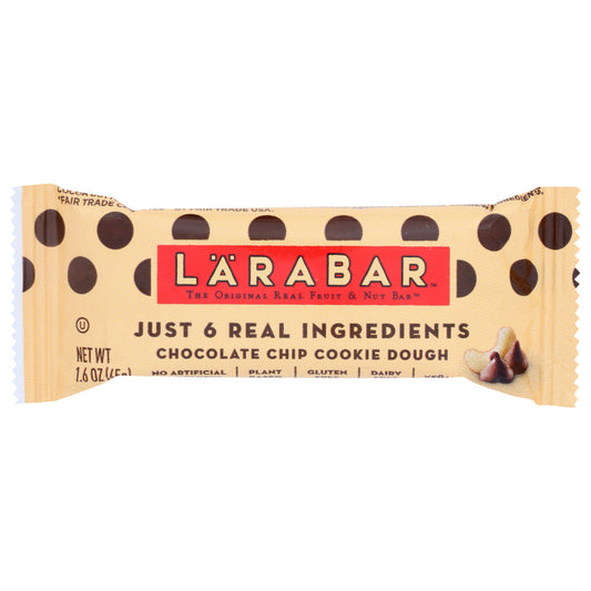 LARABAR - Chocolate Chip Cookie Dough Bar 1.6OZ ( Pack of 16)