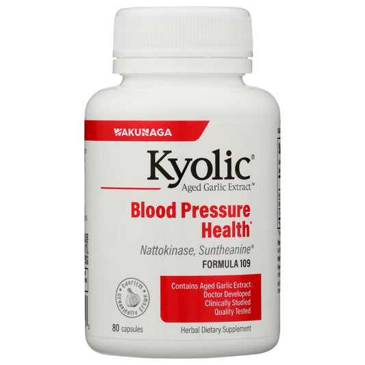 KYOLIC - Aged Garlic Extract Formula 109, Blood Pressure 80CP ( Pack of 1)