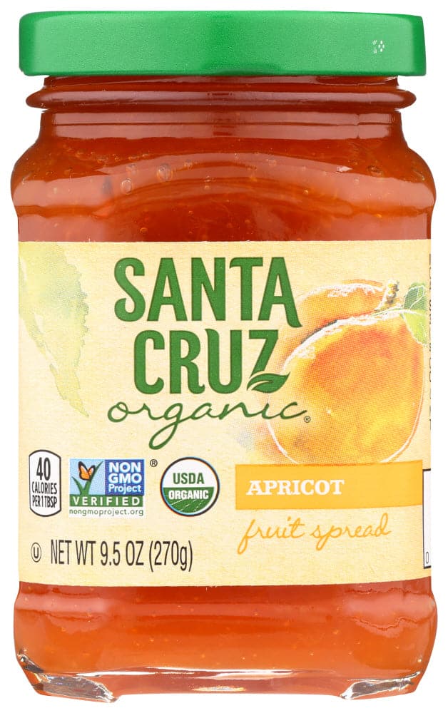 Santa Cruz Organic Fruit Spreads - Apricot , 9.5 Oz
 | Pack of 6 - PlantX US