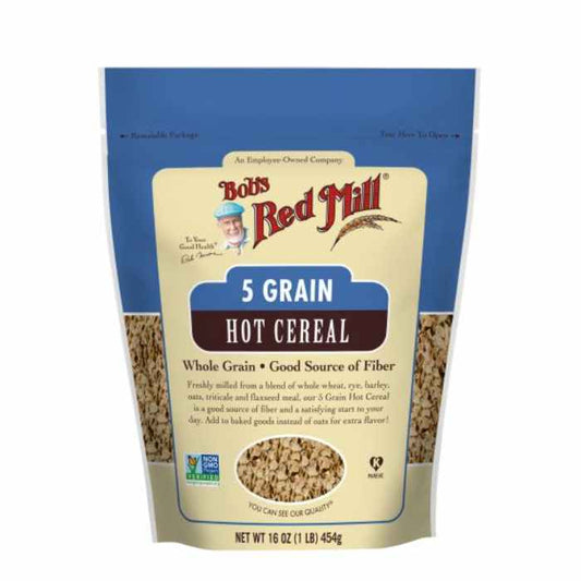 BOBS RED MILL - 5 Grain Rolled Hot Cereal 16OZ ( Pack of 4)
