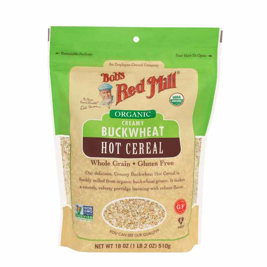BOBS RED MILL - Buckwheat Creamy Organic Hot Cereal 18OZ ( Pack of 4)