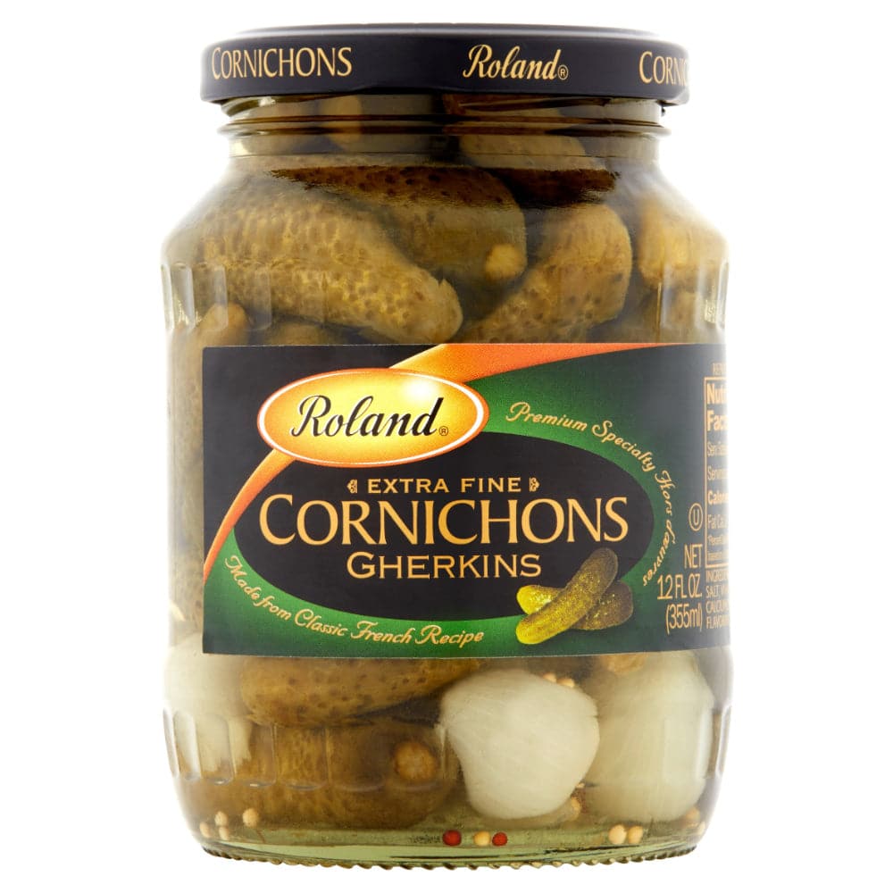 Roland - Cornichons Tiny Jar 12 oz - Pack of 12