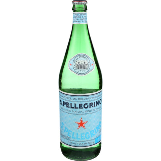 San Pellegrino - Sparkling Natural Mineral Water, 33.8 fl oz - Pack of 12