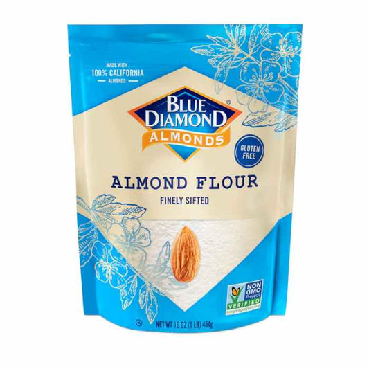 BLUE DIAMOND - Almond Flour 1LB ( Pack of 4)