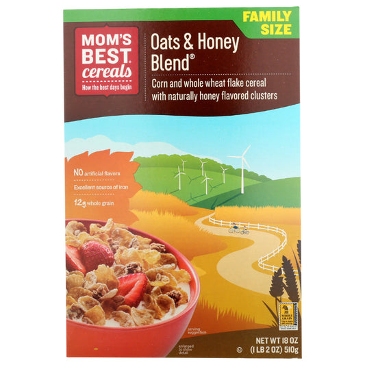 MOMS BEST - Oats & Honey Blend Cereal 18OZ ( Pack of 14)