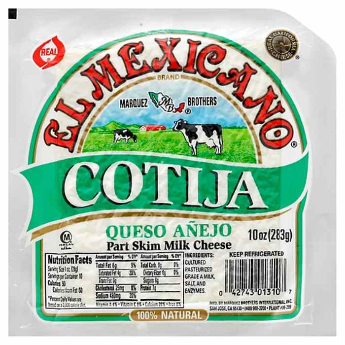 EL MEXICANO - Cotija Queso Anejo 10OZ ( Pack of 12)