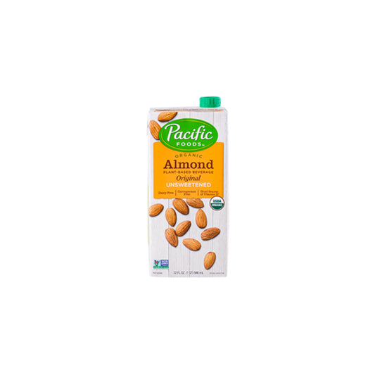 PACIFIC FOODS - Organic Unsweetened Almond Milk 32FO ( Pack of 12)