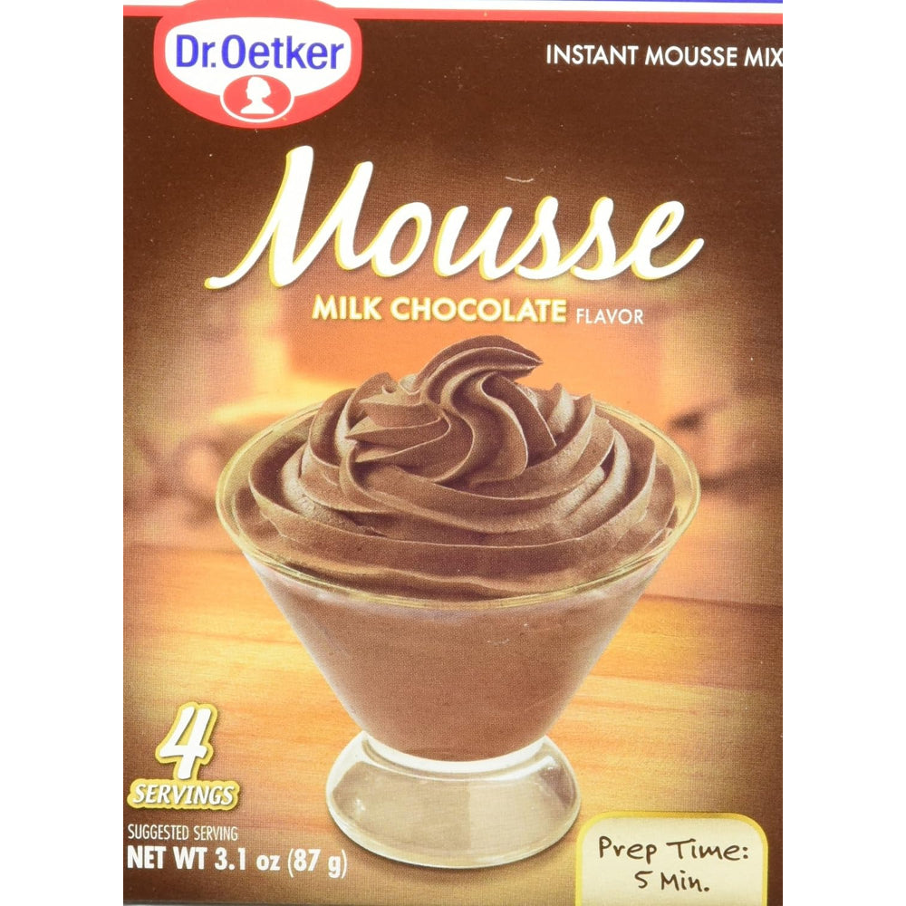 DR OETKER - Milk Chocolate Mousse Mix 3.1OZ ( Pack of 12)