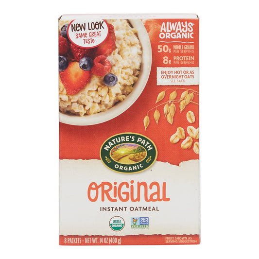 Nature's Path Organic Hot Oatmeal - Original 8ct, 14oz
 | Pack of 6 - PlantX US