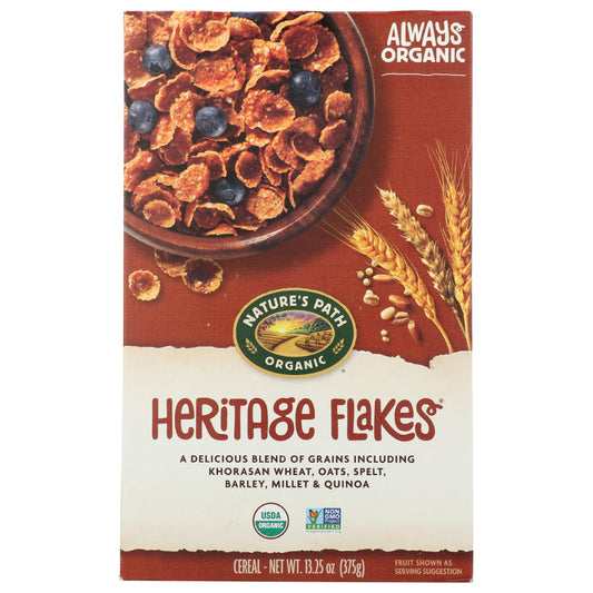 NATURES PATH - Organic Heritage Flakes Breakfast Cereal 13.25OZ ( Pack of 12)