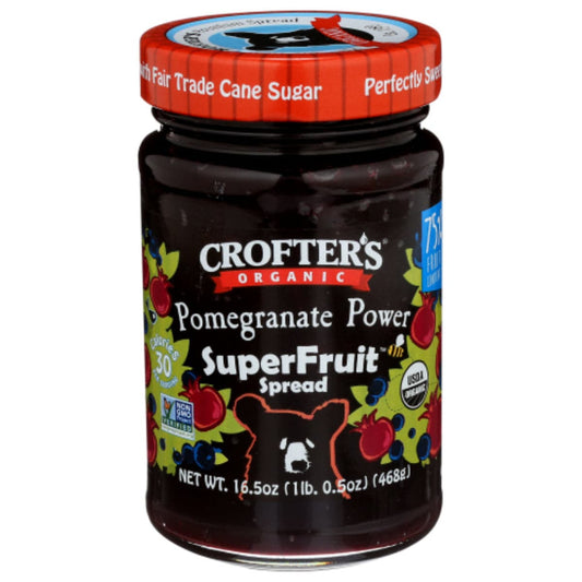 Crofters - Organic Pomegranate Power Superfruit Spread 16.5 OZ - Pack of 6