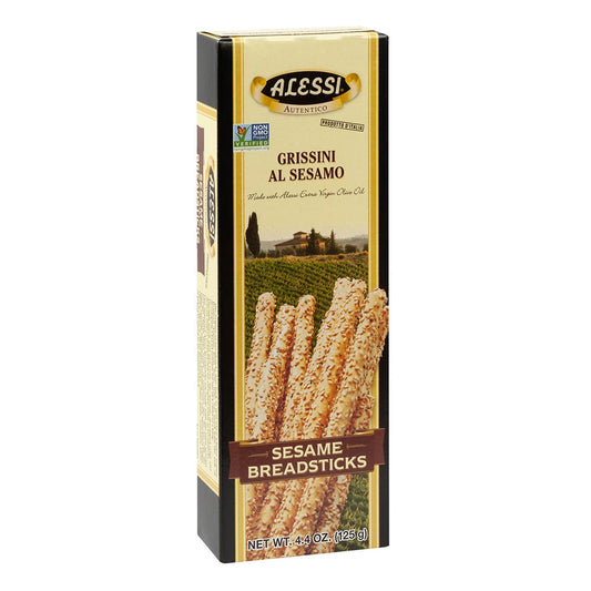 ALESSI - Sesame Breadsticks 4.4OZ ( Pack of 12)