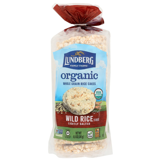 LUNDBERG - Organic Lightly Salted Wild Rice Whole Grain 8.5OZ ( Pack of 6)