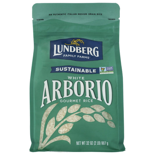 LUNDBERG - Sustainable White Arborio Gourmet Rice 32OZ ( Pack of 6)