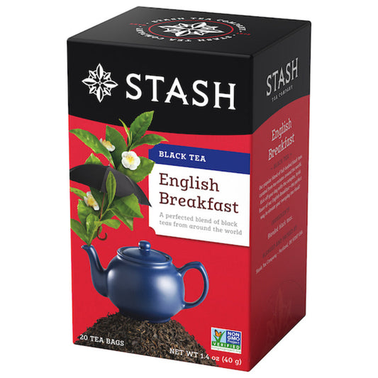 STASH TEA - English Breakfast Black Tea 20BG ( Pack of 6)