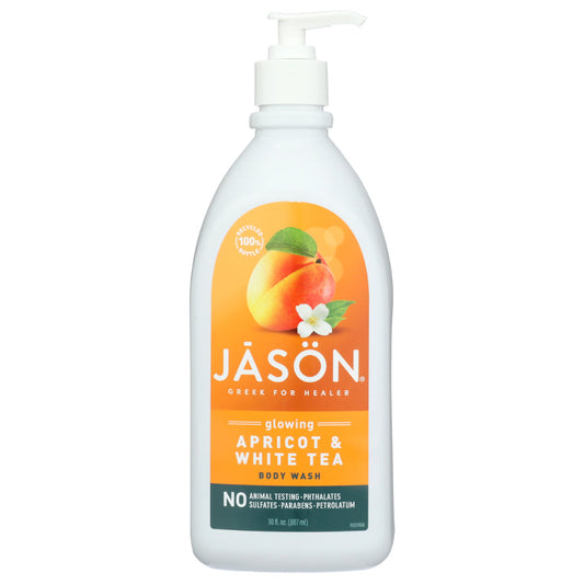 JASON - Apricot Satin Body Wash 30OZ ( Pack of 3)
