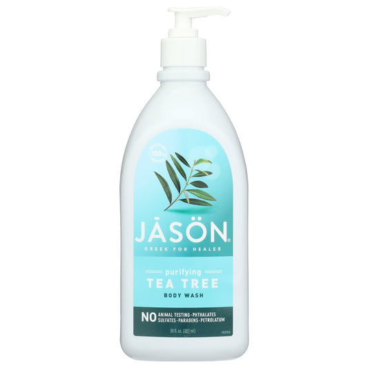 JASON - Body Wash Pure Natural Purifying Tea Tree 30OZ ( Pack of 3)