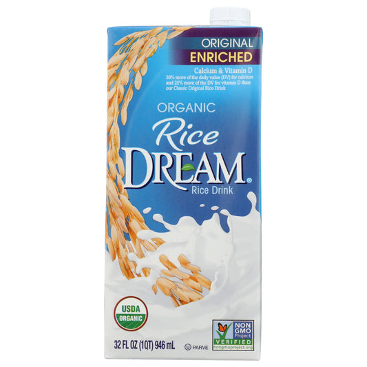 DREAM - Organic Ricemilk Original Enriched 32FO ( Pack of 6)