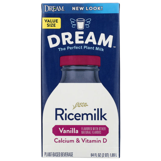 DREAM - Ricemilk Vanilla Enriched Value Size 64FO ( Pack of 8)