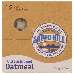 SAPPO SOAP - Old Fashioned Oatmeal Soap Bar 3.5OZ ( Pack of 12)