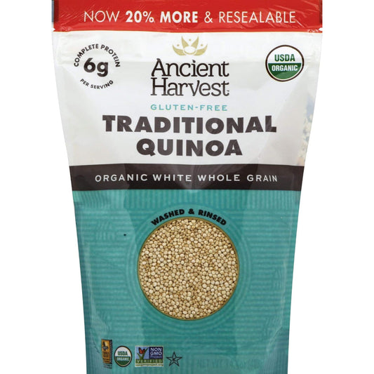 ANCIENT HARVEST - Organic White Grain Traditional Quinoa 14.4OZ ( Pack of 12)