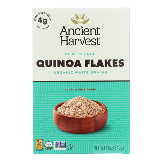ANCIENT HARVEST - Organic White Grain Quinoa Flakes 12OZ ( Pack of 12)