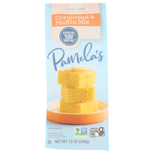 PAMELAS - Mix Cornbread & Muffin 12OZ ( Pack of 6)