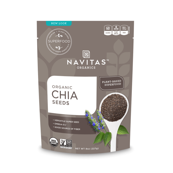 Navitas - Chia Seeds, 8oz - Front