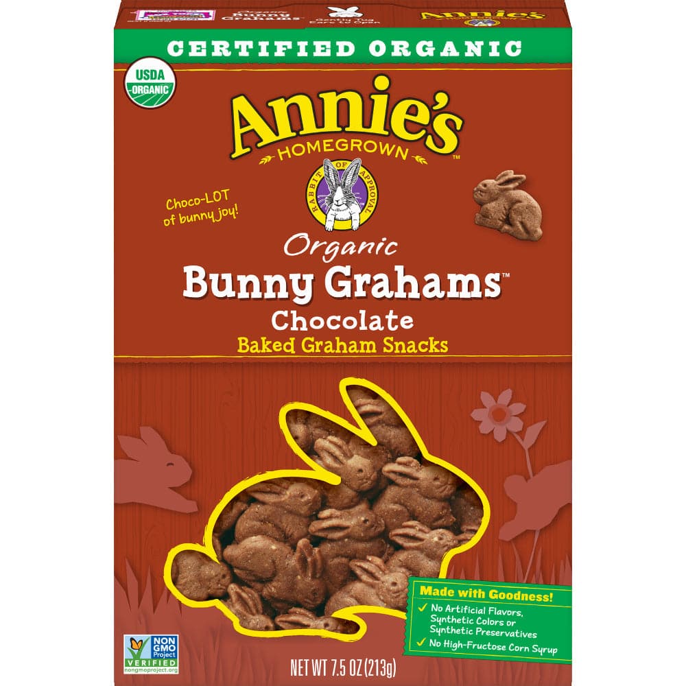 Annies Homegrown - Organic Chocolate Bunny Grahams Cookies