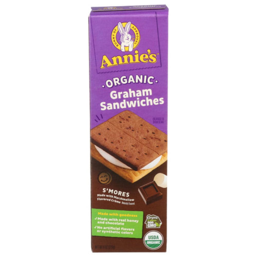 Annie's Homegrown - Organic S'mores Graham Sandwiches, 8 OZ - (Pack of 6)