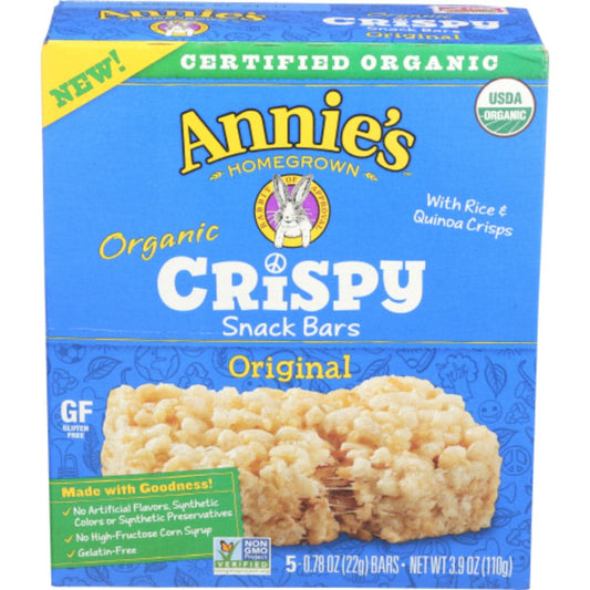 Annie's Homegrown - Organic Crispy Snack Bars Original