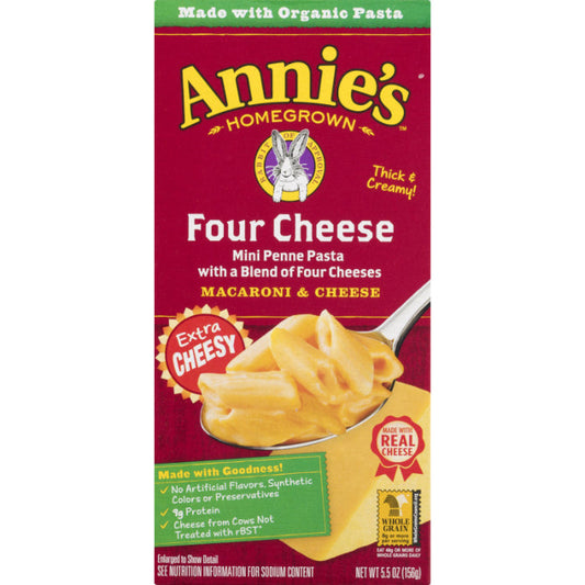ANNIES HOMEGROW - Four Cheese Mac & Cheese 5.5OZ ( Pack of 12)