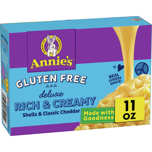 ANNIES HOMEGROW - Rice Pasta & Cheddar Sauce 11OZ ( Pack of 12)