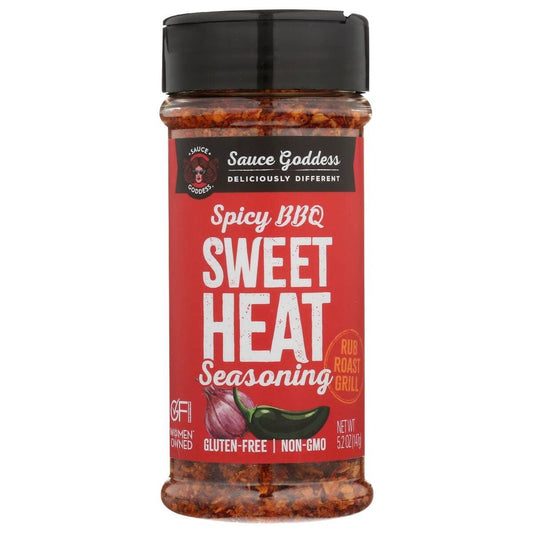 SAUCE GODDESS: Spice Sweet Heat BBQ Shaker, 5.2 oz
 | Pack of 6 - PlantX US