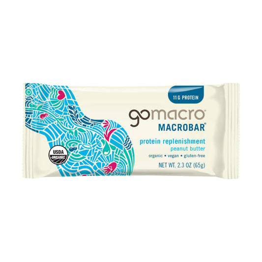 GOMACRO - Peanut Butter Chocolate Chip Bar 2.4OZ ( Pack of 12)