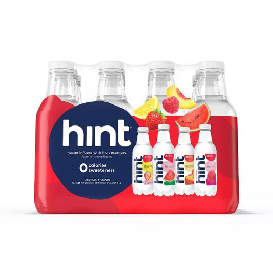 HINT - Flavored Red Water (12 Pack) 192FO ( Pack of 1)
