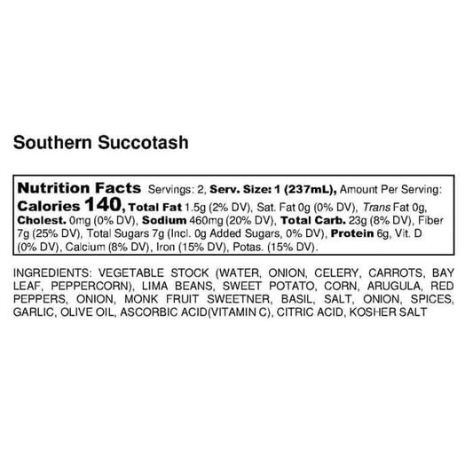 18 Chestnuts - Soup ,16oz , Southern Succotash - Back
