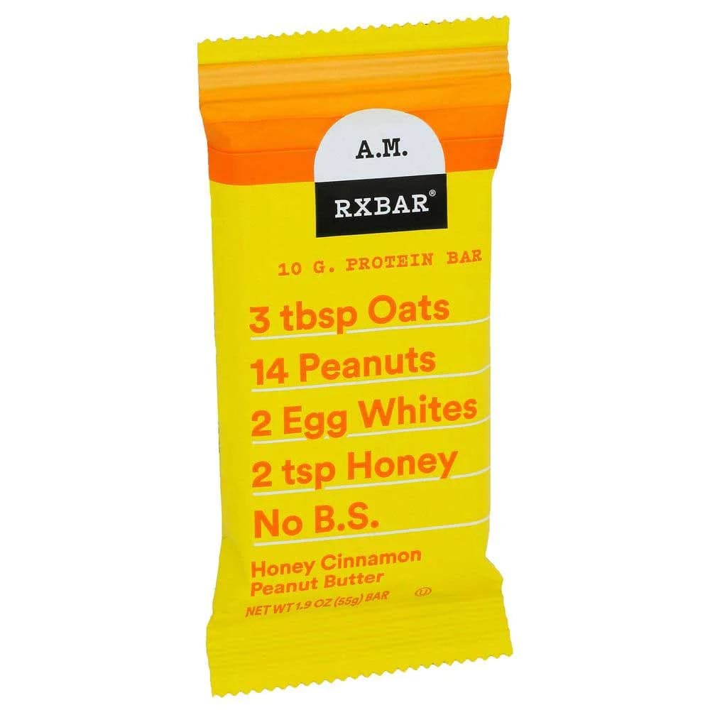 Rxbar - Honey Cinnamon Peanut Butter Bar 1.94 OZ - Pack of 12